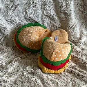 Typo cheeseburger slippers